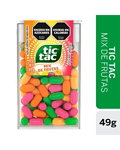 Pastillas Tic Tac Mix De Frutas 100un 49g