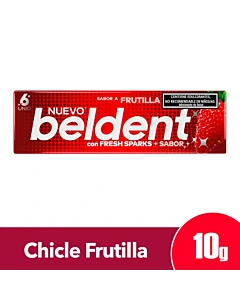 Chicle Beldent Sabor Frutilla 10 G