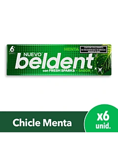 Chicle Beldent Sabor Menta 10 G 6u