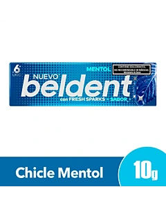 Chicle Beldent Sabor Mentol 10 G
