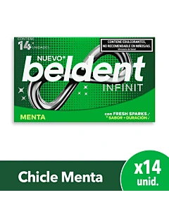 Chicle Sabor Menta Beldent Infinit 26,6g