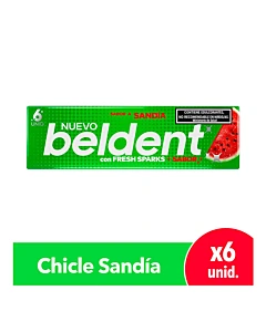 Chicles Beldent Sabor Sandía 10 G 6u