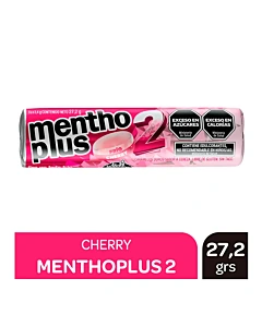 Caramelos Menthoplus 2 Frío Cherry Cereza 27.2g