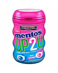 Chicles Mentos Up2u Menta Tutti Frutti 56g