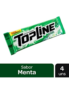 Chicles Sabor Menta Topline X 4u