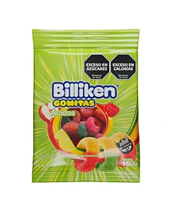Gomitas Ácidas Billiken 150 G