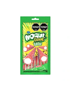 Caramelos Masticables Mogul Extreme Tubitos Sabor Frutilla 70 G