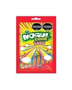 Caramelos Masticables Mogul Extreme Tubitos Sabor Tutti Frutti 70 G