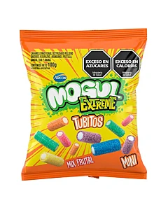 Gomitas Mogul Extreme Tubitos  Mix Frutal 100 G