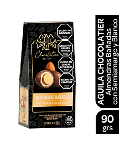 Almendras Bañadas Aguila Semiamargo & Blanco 90 G