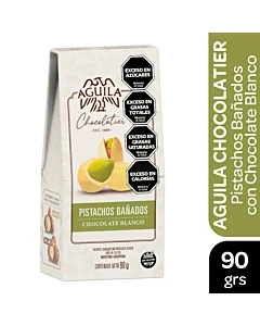 Pistachos Bañados Aguila Chocolate Blanco 90 G