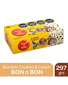 Bombones Bon O Bon Cookies & Cream 297 G