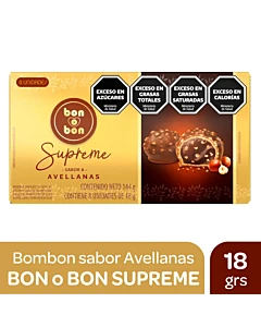 Bombón Bon O Bon Supreme Sabor Avellanas 144 G