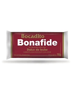 Bocaditos Con Dulce De Leche Bonafide 16g