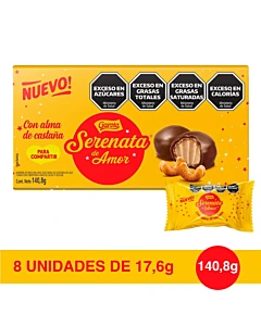 Bombones Garoto Serenata De Amor Con Relleno Castaña De Cajú 140,8 G