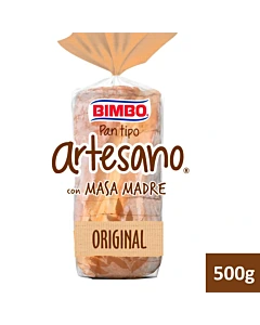 Pan Blanco Bimbo Artesano Con Masa Madre 500 G