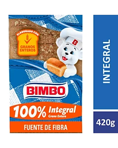 Pan De Mesa Bimbo Integral 420 G