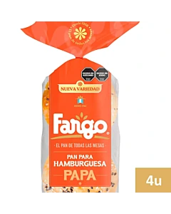 Pan Para Hamburguesas Fargo Papa 4 U 210 G