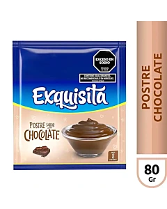 Postre Exquisita Sabor Chocolate 80 G