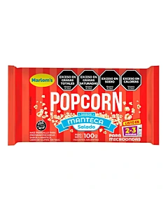 Pochoclos Popcorn Sabor Manteca Salado 100 G