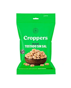 Maní Tostado Sin Sal Croppers Sin Piel 105 G