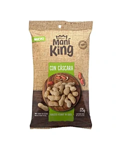 Mani Con Cáscara Mani King 175 G