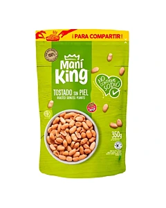 Mani King Tostado Sin Piel Y Sin Sodio 350 Gr