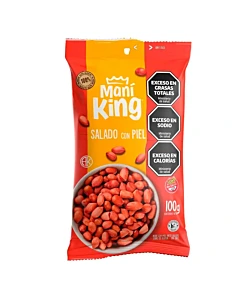 Mani Salado Mani King Con Piel 100 G