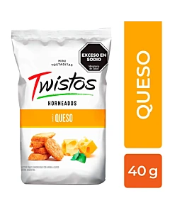 Mini Tostadas De Queso Twistos 40 G
