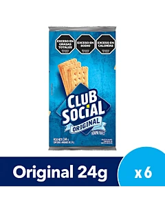 Galletita Club Social Sabor Original 144gr