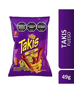 Snack De Maíz Takis Fuego 49 G