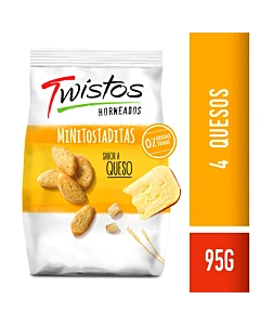 Minitostaditas Twistos Cuatro Quesos 95 Gr