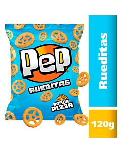 Snack Sabor A Pizza Pep Rueditas 120 G