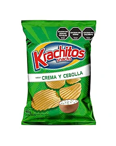Papas Fritas Krachitos Sabor Crema Y Cebolla 90 G