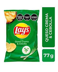 Papas Fritas Sabor A Queso Y Cebolla Lays 77 G