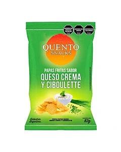 Papas Fritas Quento Queso Crema Y Ciboulette 82 G