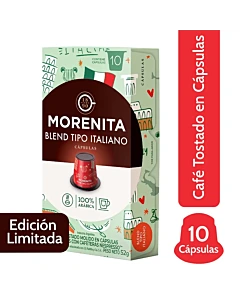 Cafe Molido En Capsulas La Morenita Italiano X 10 Caps