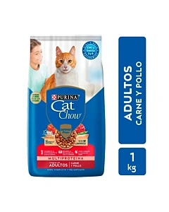 Alimento Para Gato Adulto Cat Chow Carne Y Pollo 1 Kg