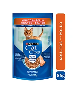 Alimento Húmedo Adultos Pollo Cat Chow X85gr