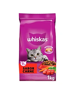 Alimento Gato Whiskas Carne 1kg