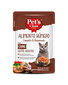 Alimento Humedo  Gato Carne Pets Class X 85 Grs