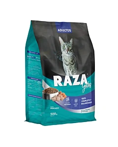 Alimento Para Gatos Adultos Raza Sabor Pescado 500g