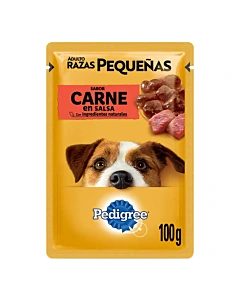 Alimento Adulto Raza Peq Carne Pouch Pedigree 100 Gr