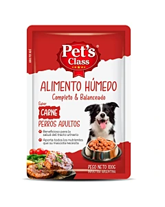 Alimento Humedo  Perro Carne Pets Class X 100 Grs