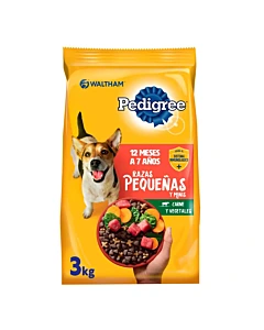 Alimento Seco Para Perro Pedigree Adulto Razas Pequeñas 3kg