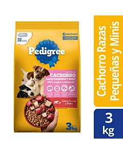 Alimento Para Perro Pedigree Cachorro Razas Pequeñas Y Minis 3 Kg