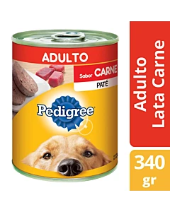 Alimento Adulto Carne Lata Pedigree 340 Gr