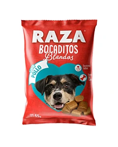 Bocaditos Blancos Raza Sabor Pollo 65 G