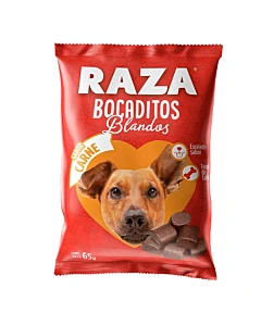 Bocaditos Blandos Raza Sabor Carne 65 G