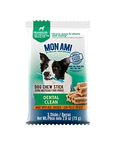 Barra Masticable Para Perros Mon Ami Dental Clean Pollo Fresco 75 G